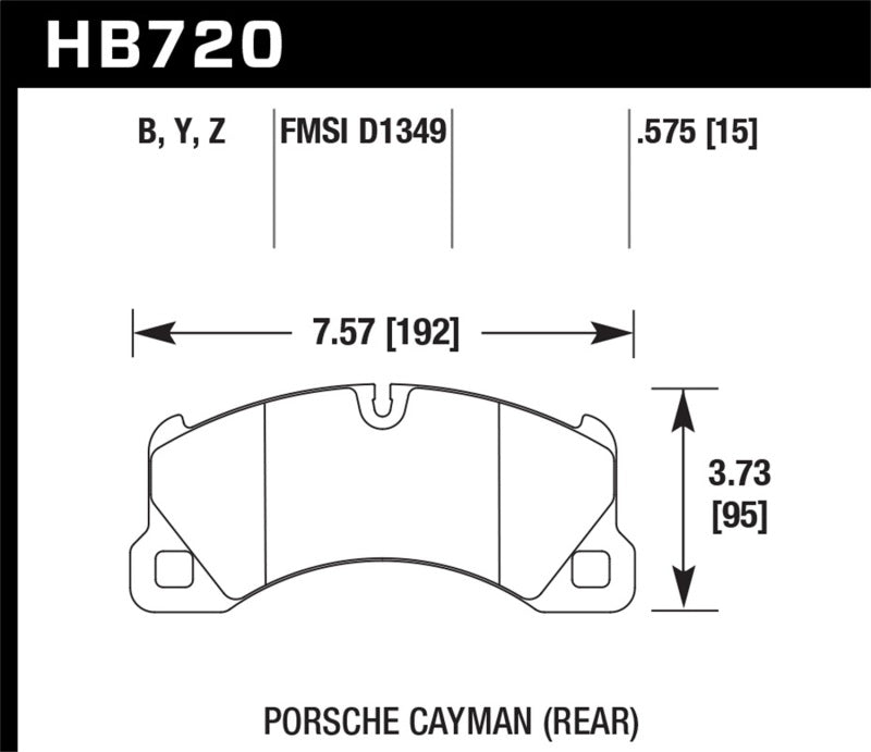 Hawk Performance 10-16 Porsche Panamera / 08-15 Porsche Cayenne Performance Ceramic Street Front Brake Pads