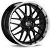 Enkei Lusso 20 x 8.5 40mm Offset 5x120 72.6 Bore Black w/ Machined Lip Wheel