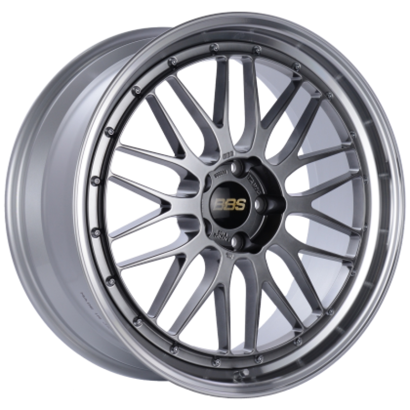 BBS LM 19x9.5 5x112 ET38 Diamond Black Center / Diamond Cut Lip Wheel PFS/Clip Required