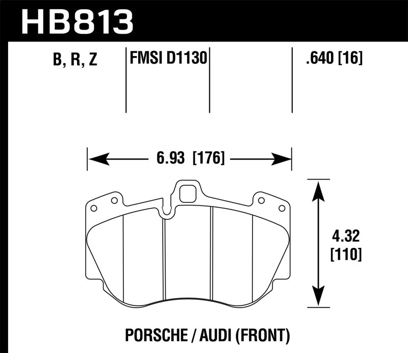 Hawk Performance 13-15 Audi RS5 HPS 5.0 Front Brake Pads -- DISCONTINUED