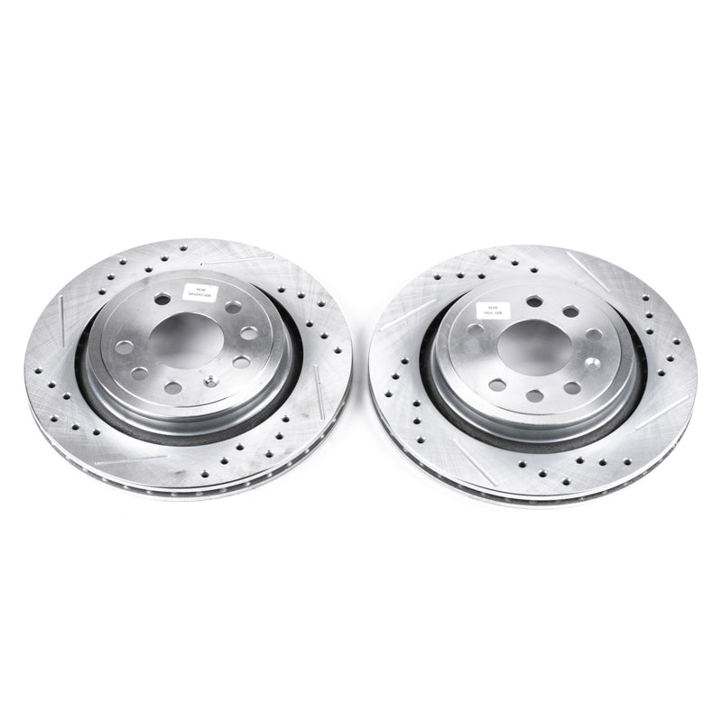 PowerStop Power Stop 03-11 Saab 9-3 Rear Evolution Drilled & Slotted Rotors - Pair