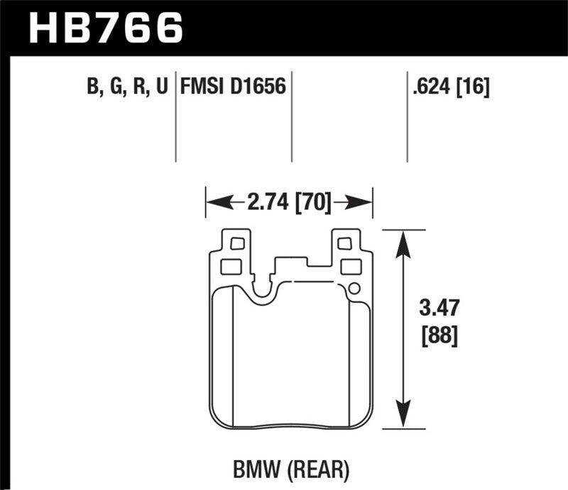 Hawk Performance 12-16 BMW 328i HPS 5.0 Rear Brake Pads