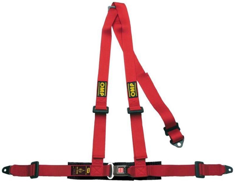 OMP Racing OMP 3 Point Harness - Red