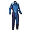 OMP Racing OMP KS-3 Overall Blue/Cyan - Size 120 (For Children)