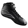 OMP Racing OMP One-S Shoes Black/White/Silver - Size 38 (Fia 8856-2018)