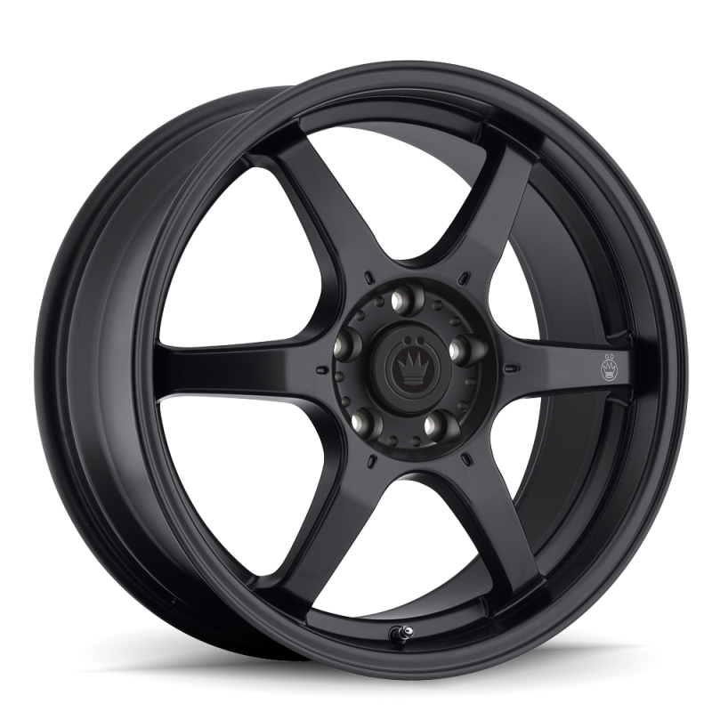 Konig Wheels Konig Backbone 15x6.5 4x100 ET38 Matte Black Milling Logo on Spoke