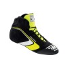 OMP Racing OMP Tecnica Shoes Black/Fluorescent Yellow - Size 38 (Fia 8856-2018)