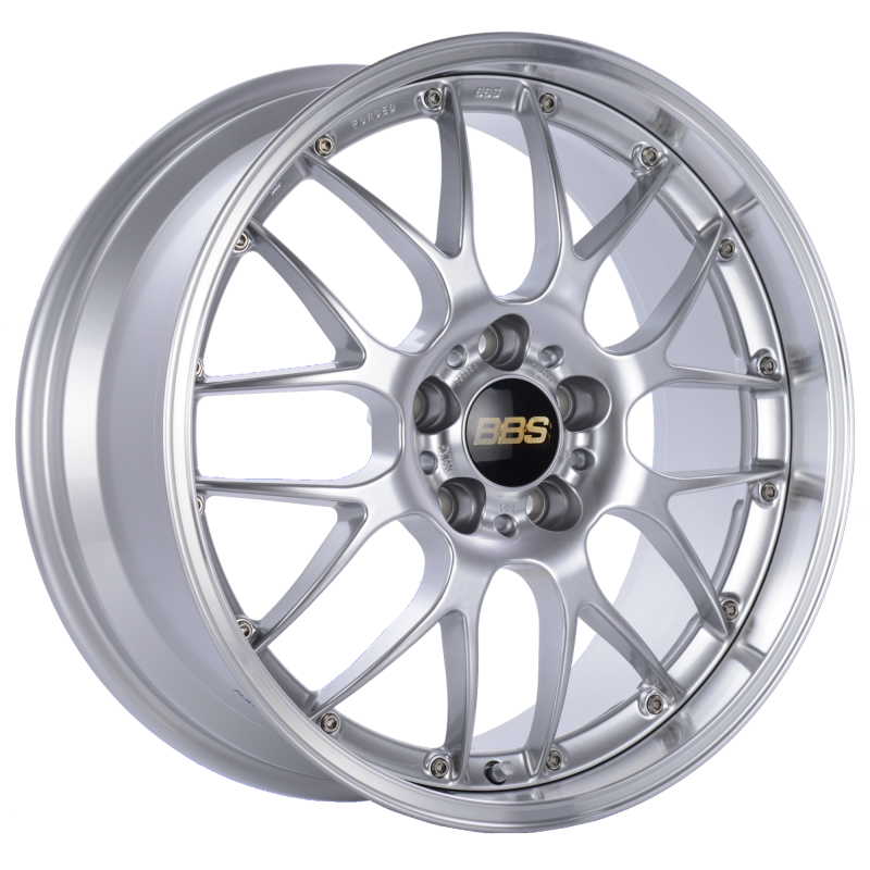 BBS RS-GT 18x10 5x130 ET65 CB71.6 Diamond Silver Center Diamond Cut Lip Wheel