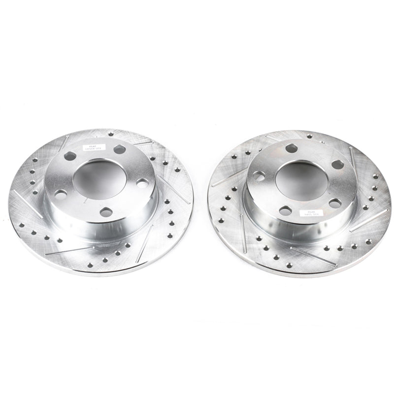 PowerStop Power Stop 96-01 Audi A4 Quattro Rear Evolution Drilled & Slotted Rotors - Pair