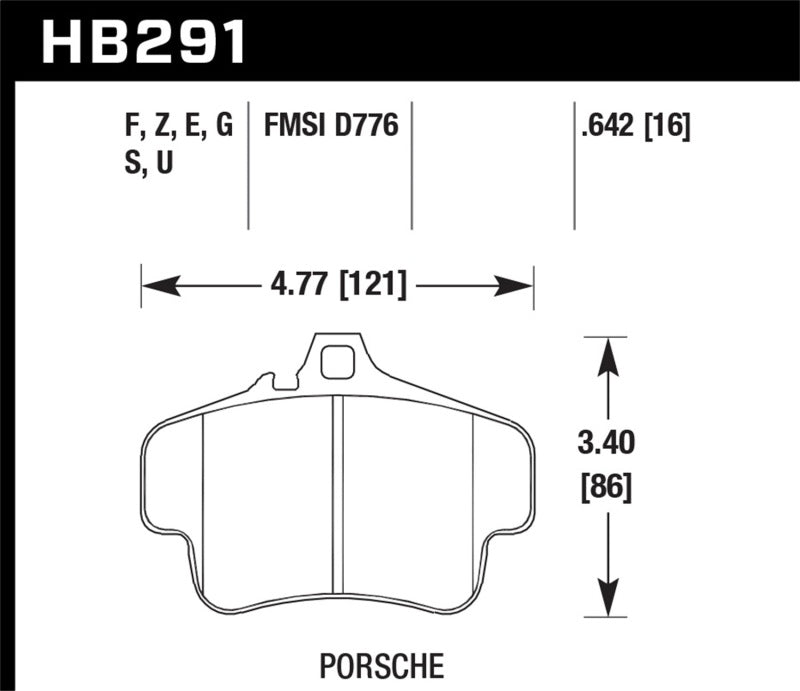 Hawk Performance 01-05 Porsche 911 (996) GT3 Cup HT-10 Race Rear Brake Pads