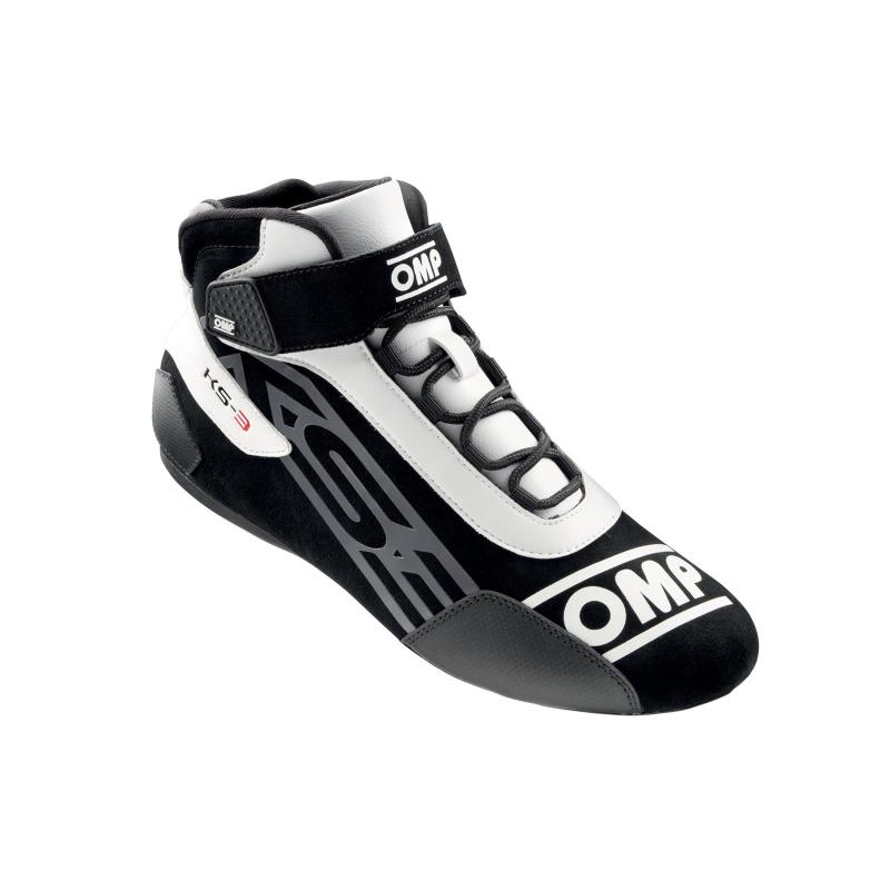 OMP Racing OMP KS-3 Shoes My2021 Black/White - Size 32