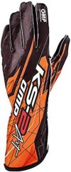 OMP Racing OMP KS-2 Art Gloves Black/Orange - Size 4 (For Children)