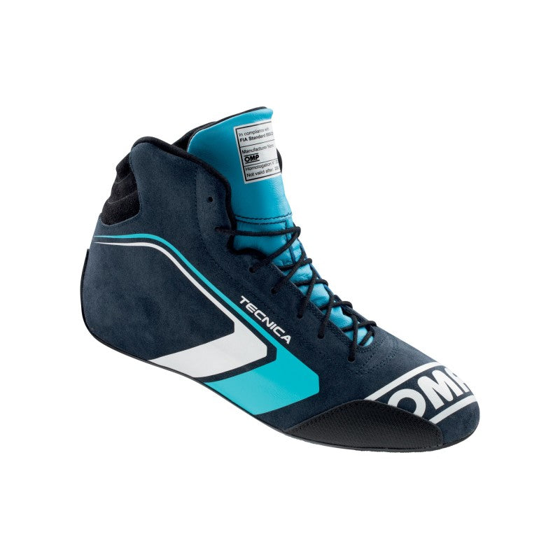 OMP Racing OMP Tecnica Shoes Blue/Cyan - Size 43 (Fia 8856-2018)