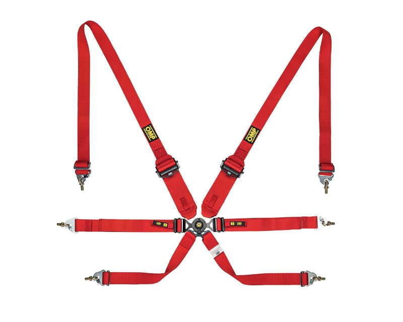 OMP Racing OMP Safety Harness One 2In Endurance Red Pull Down - (Fia 8853-2016)