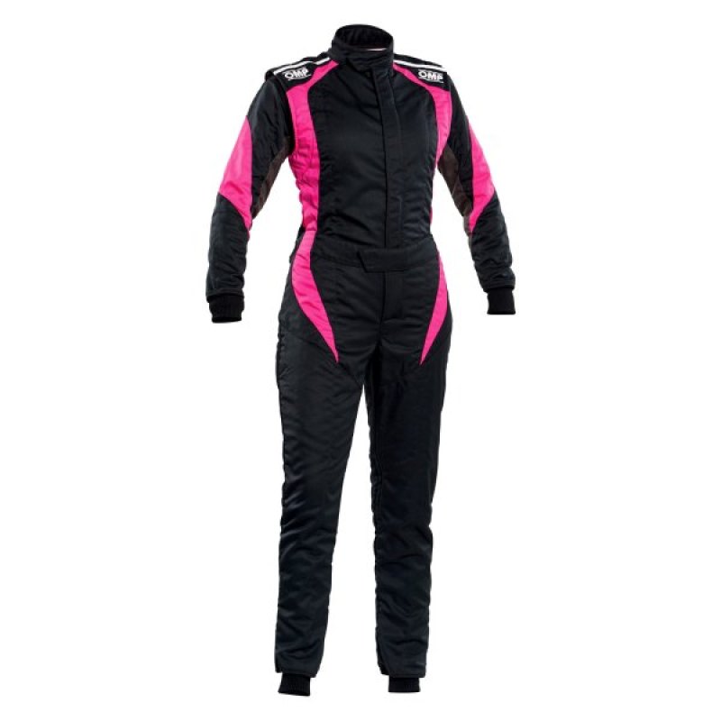 OMP Racing OMP First Elle Overall Black/Fuchsia - Size 50 For Women - (Fia 8856-2018)