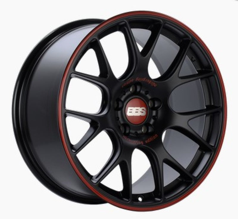 BBS CH-R Nurburgring Edition 19x9.5 5x120 ET35 PFS Black/Red Wheel - 82mm PFS/Clip Required