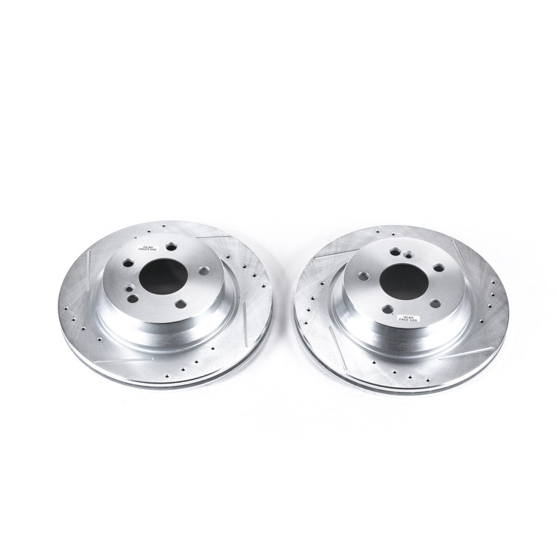 PowerStop Power Stop 15-18 Mercedes-Benz CLS400 Rear Evolution Drilled & Slotted Rotors - Pair