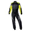 OMP Racing OMP Tecnica Evo Overall My21 Black/Yellow - Size 56 (Fia 8856-2018)