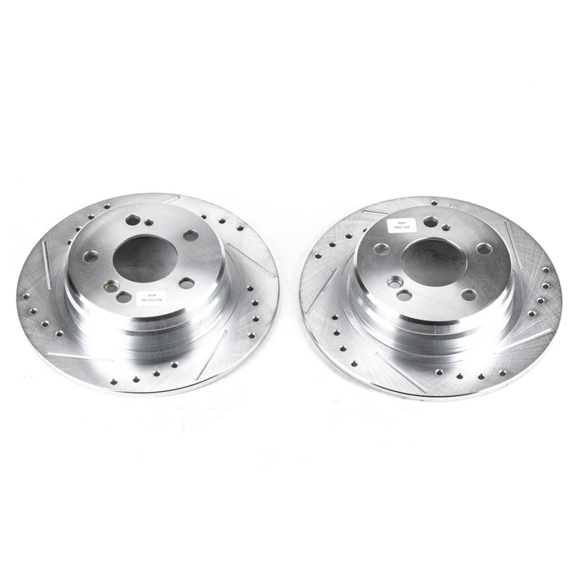 PowerStop Power Stop 90-93 Mercedes-Benz 300SL Rear Evolution Drilled & Slotted Rotors - Pair