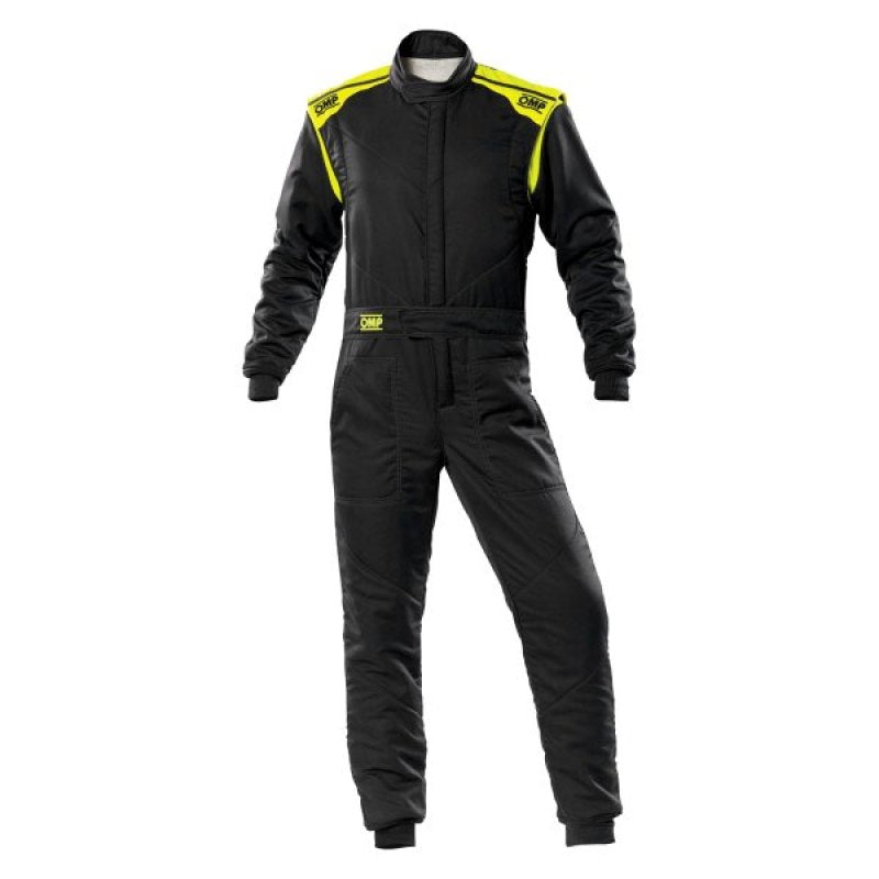 OMP Racing OMP First-S Overall Anthr/Fluorescent Yellow - Size 44 (Fia 8856-2018)