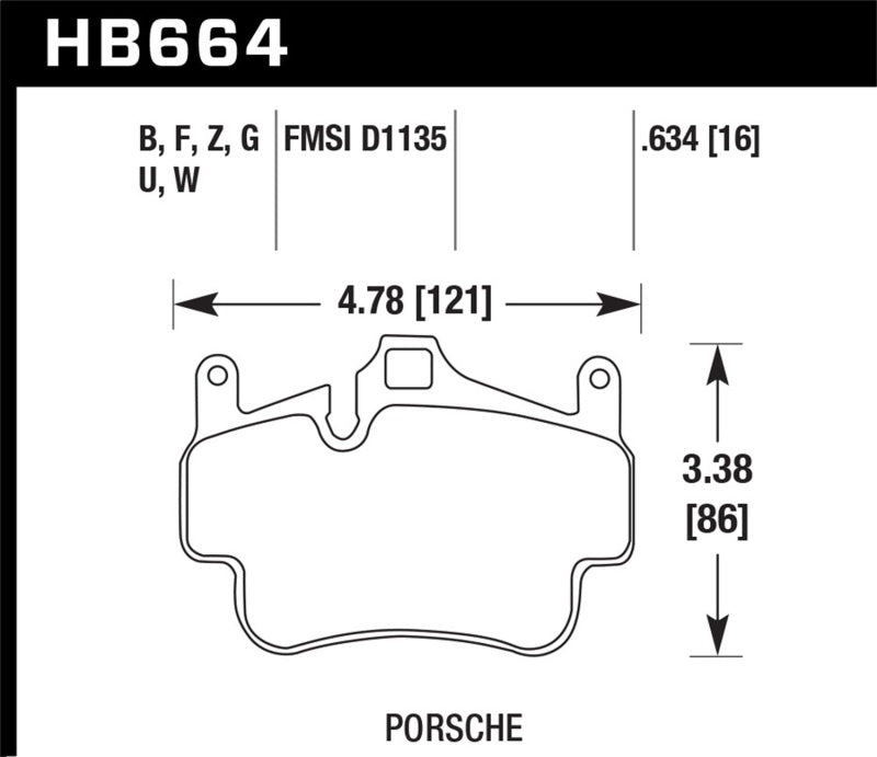 Hawk Performance 05-08 Porsche 911 Carrera / 08 Boxster / 07-08 Cayman Front DTC-60 Brake Pads