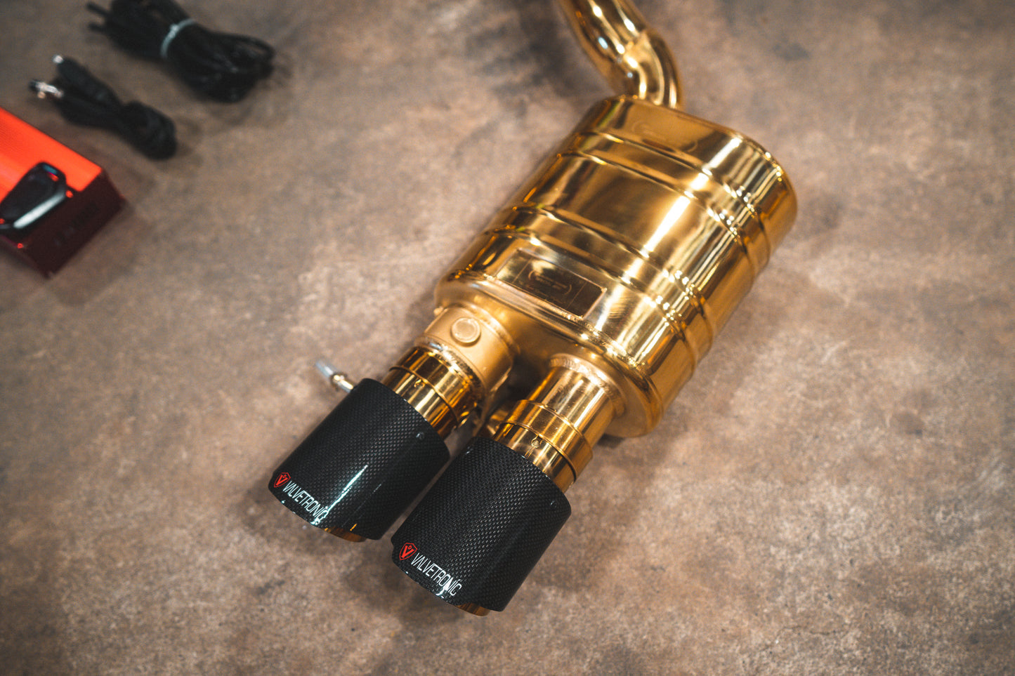 Valvetronic Designs - Audi B8 / B8.5 S4 / S5 Valved Sport Exhaust System - Anodized Gold