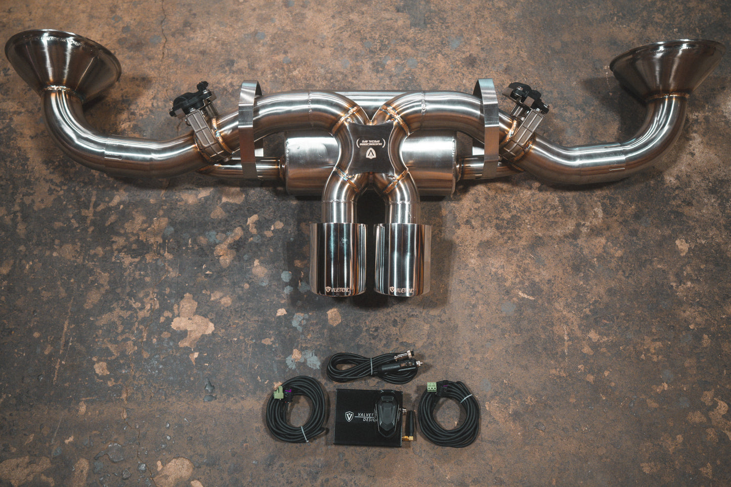 Valvetronic Designs - Porsche 992 GT3 Valved Sport Exhaust System - Brushed Stainless Steel