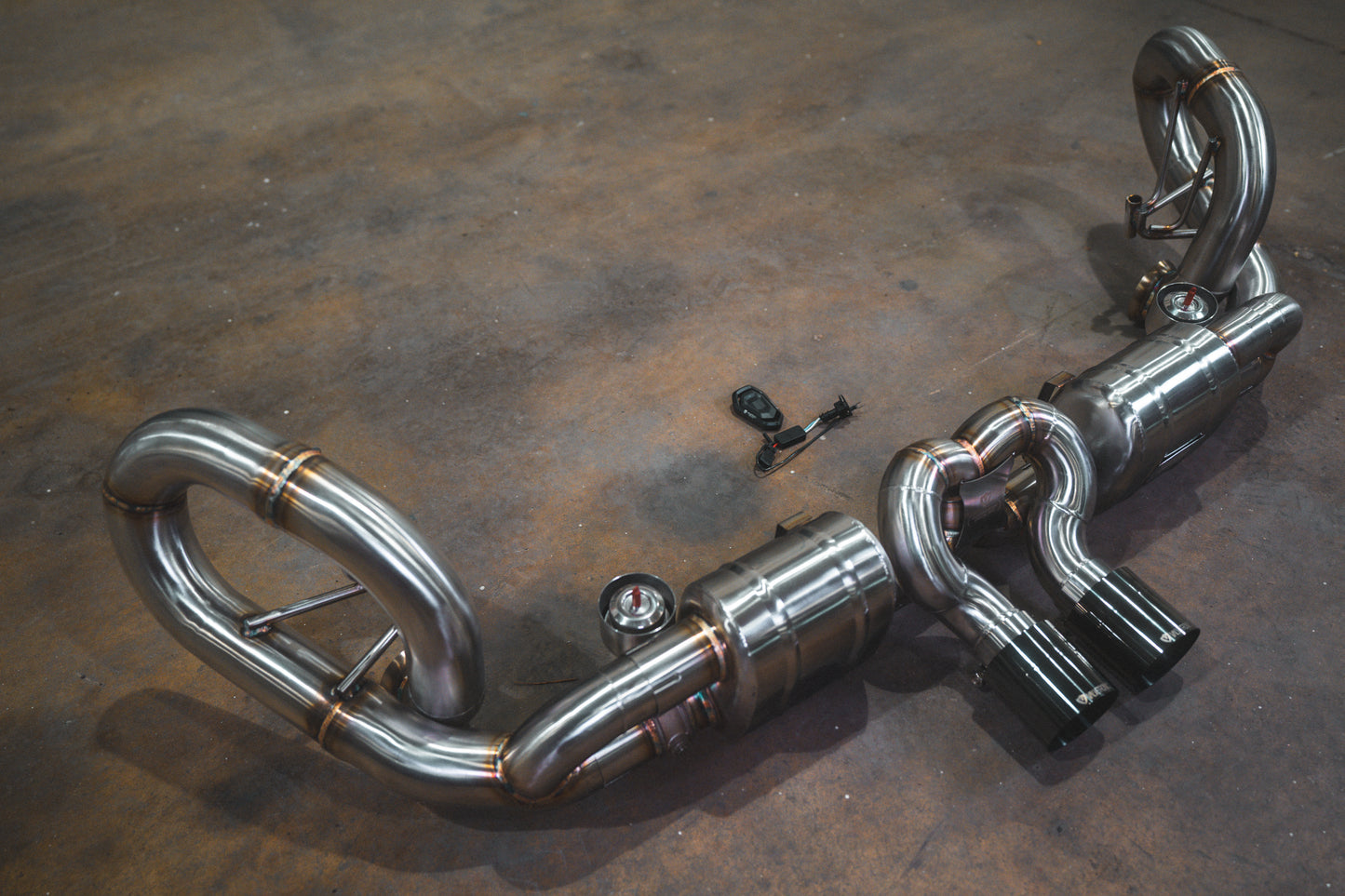 Valvetronic Designs - Porsche GT3 991 Valved Sport Exhaust System - Brushed Stainless Steel