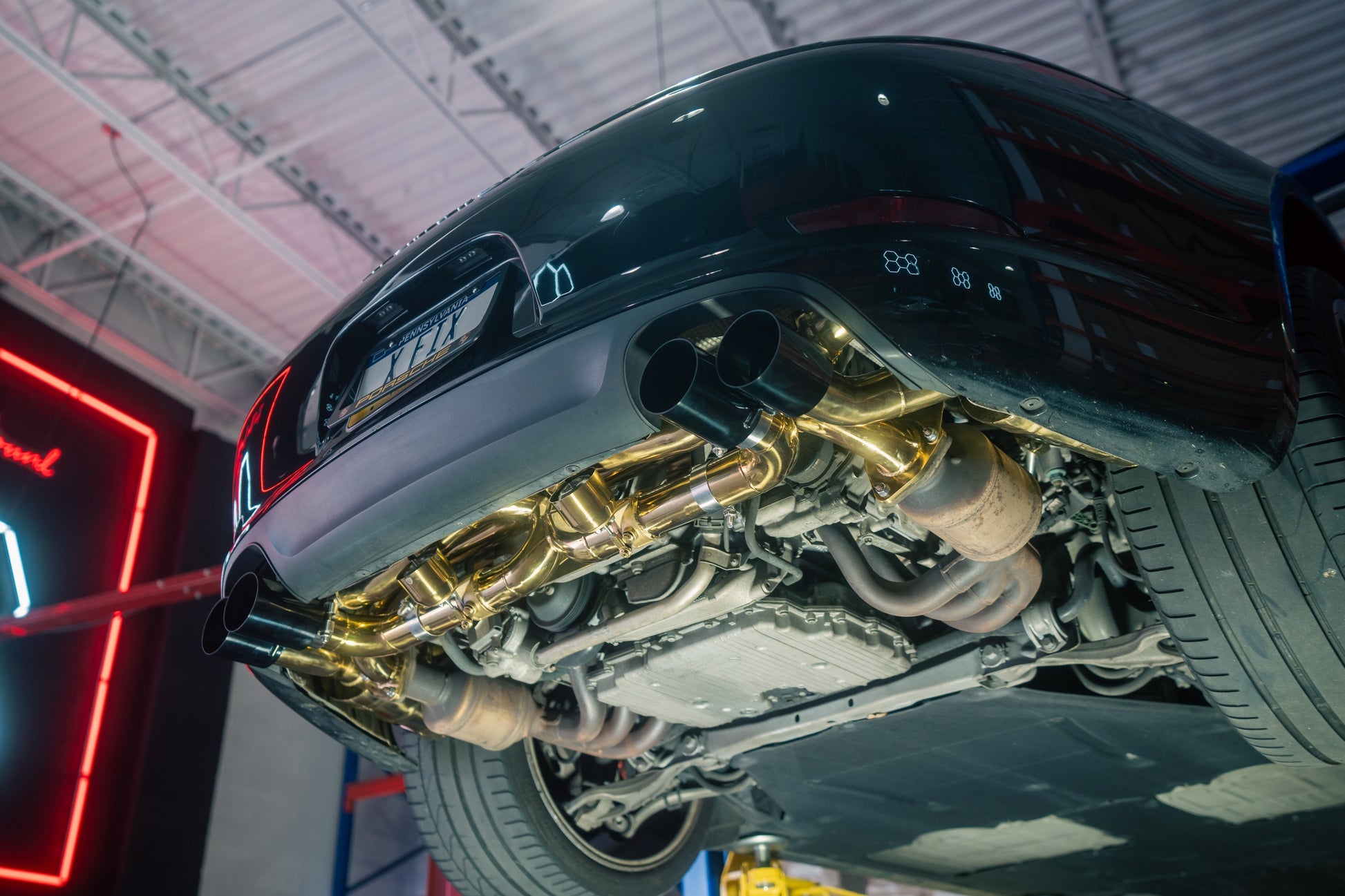 Valvetronic Designs - Porsche 991.1 Carrera /S/GTS Valved Sport Exhaust System - Anodized Gold