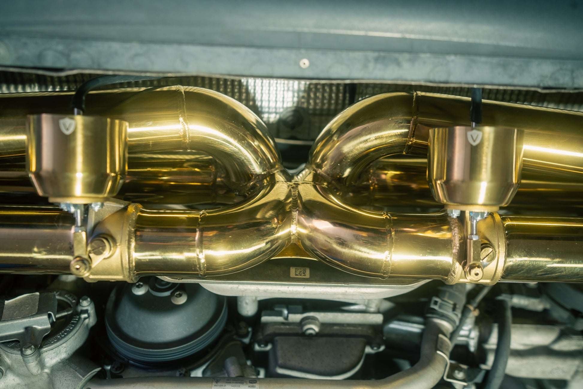 Valvetronic Designs - Porsche 991.1 Carrera /S/GTS Valved Sport Exhaust System - Anodized Gold