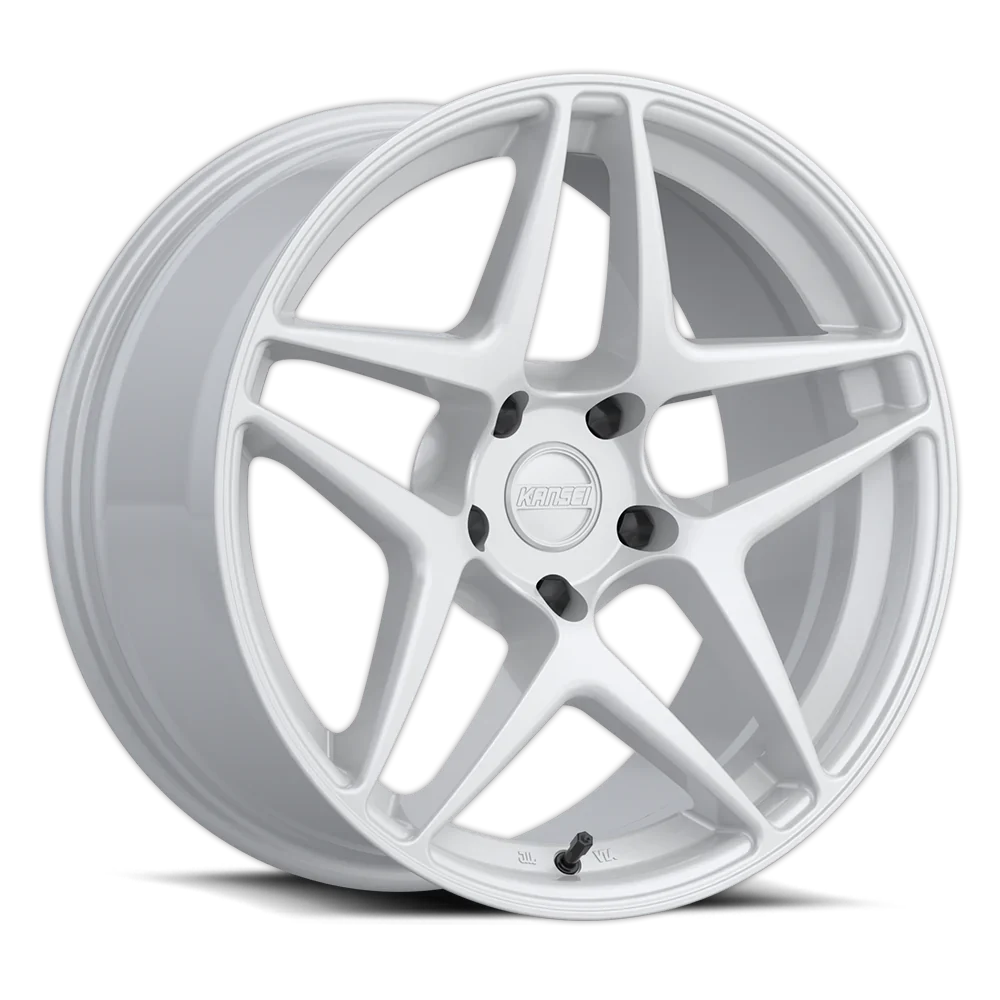 Kansei Wheels Kansei K15W Astro 19x10.5in / 5x114.3 BP / 12mm Offset / 73.1mm Bore - Gloss White Wheel