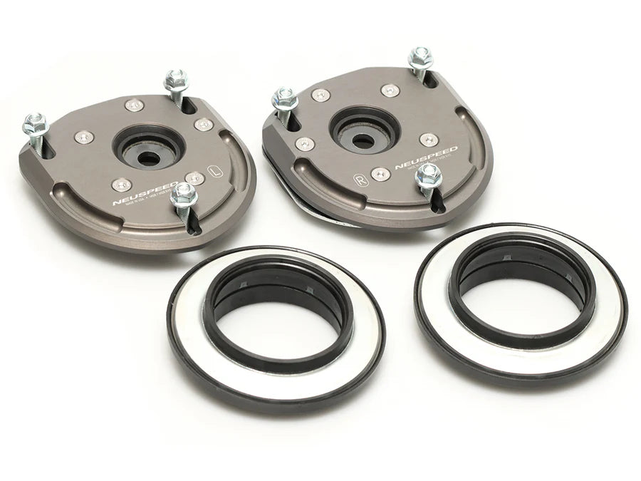 Durable NEUSPEED Billet BiAXIS Front Upper Strut Mount designed for Volkswagen and Audi MQB/MQBe models