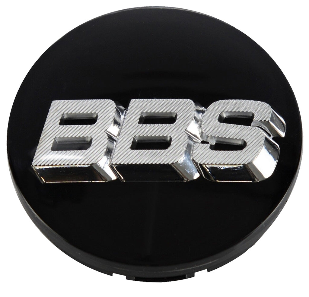 BBS Center Cap 56mm Black/Silver - 3D Floating