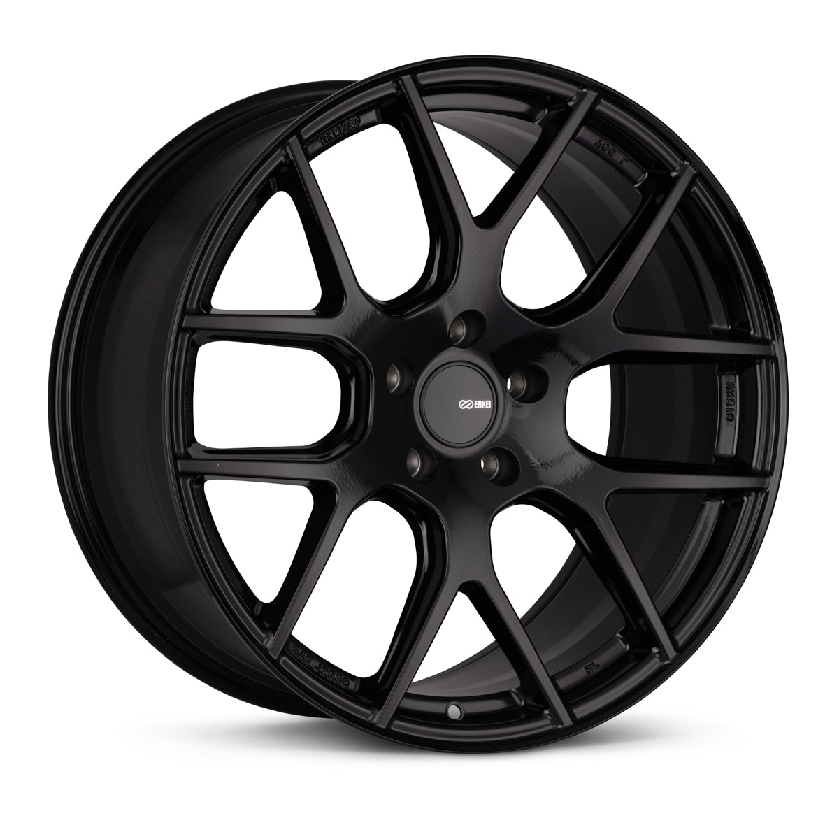 Enkei XM-6 20x8.5 5x127 BP 40mm Offset 72.6mm Bore Gloss Black Wheel