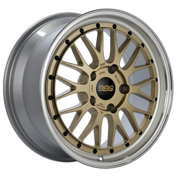 BBS LM 17x8.5 5x120 ET18 82mm PFS Required Gold Center Diamond Cut Lip Wheel