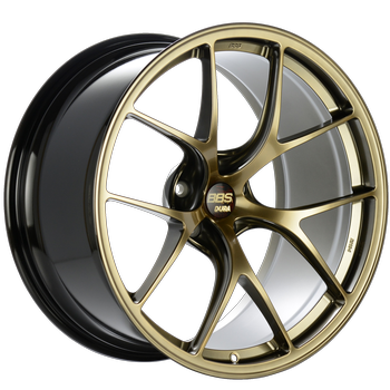 BBS RI-D 21x10.5 5x112 ET10 Diamond Gold Wheel -82mm PFS/Clip Required