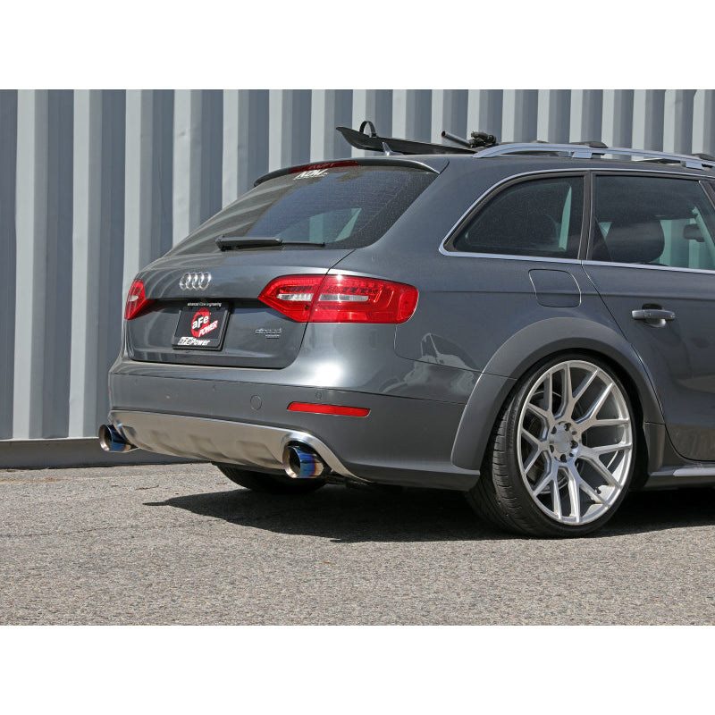 Mach-Force-Xp-13-16-Audi-Allroad-L4-Ss-Axle-Back-Exhaust-W-Blue-Flame-Tips