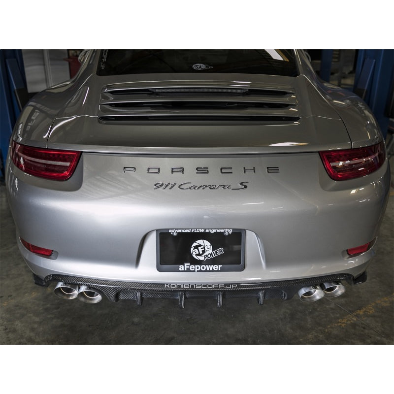 Mach-Force-Xp-304-Ss-Oe-Exhaust-Tips-Polished-12-16-Porsche-911-(C2s-991)-H6-3.8L