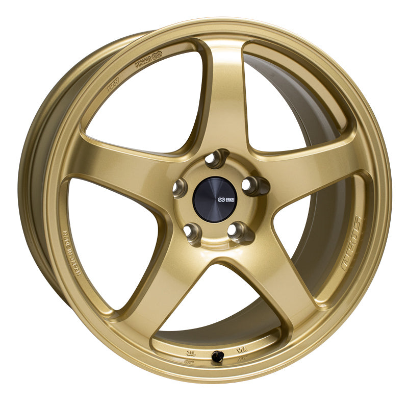 Enkei PF05 18x9  5x114.3 38mm Offset 75mm Bore Gold Wheel