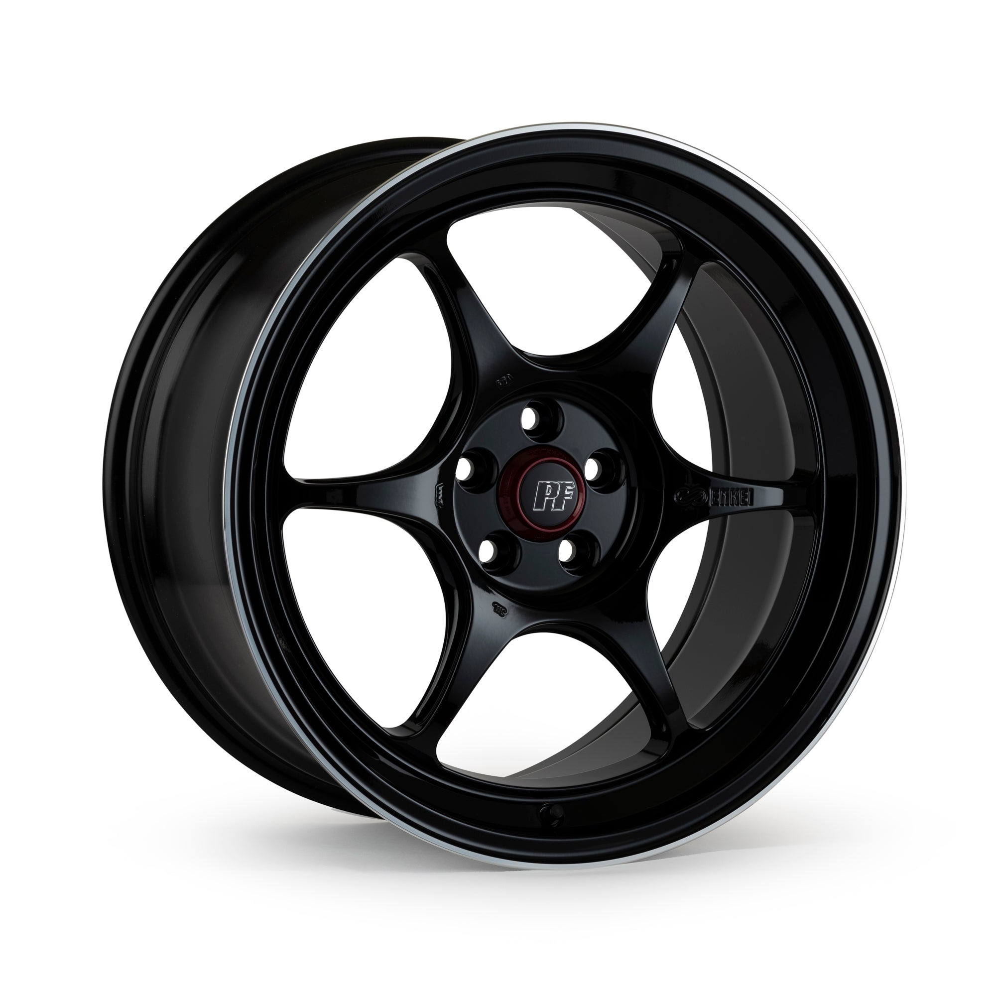 Enkei PF06 16x8 / +30 Offset / 5x114.3 / 75 CB - Black Machined