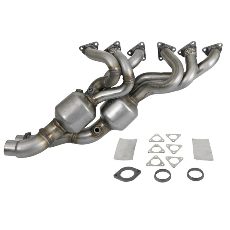 Power-Direct-Fit-409-Stainless-Steel-Catalytic-Converter-Front-And-Rear