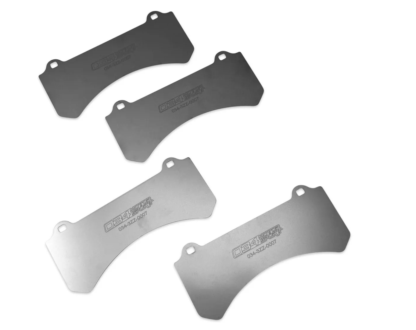 034Motorsport Titanium Brake Pad Shim Kit For RS+ Big Brake Package - Audi B9/B9.5 A4/A5/S4/S5/RS4/RS5/Allroad, 80A Q5/SQ5