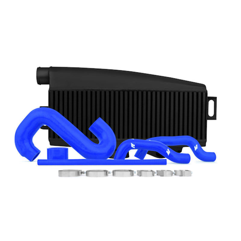 Subaru-02-07-Wrx04-07-Sti-Top-Mount-Intercooler-Kit---Powder-Coated-Black--Blue-Hoses