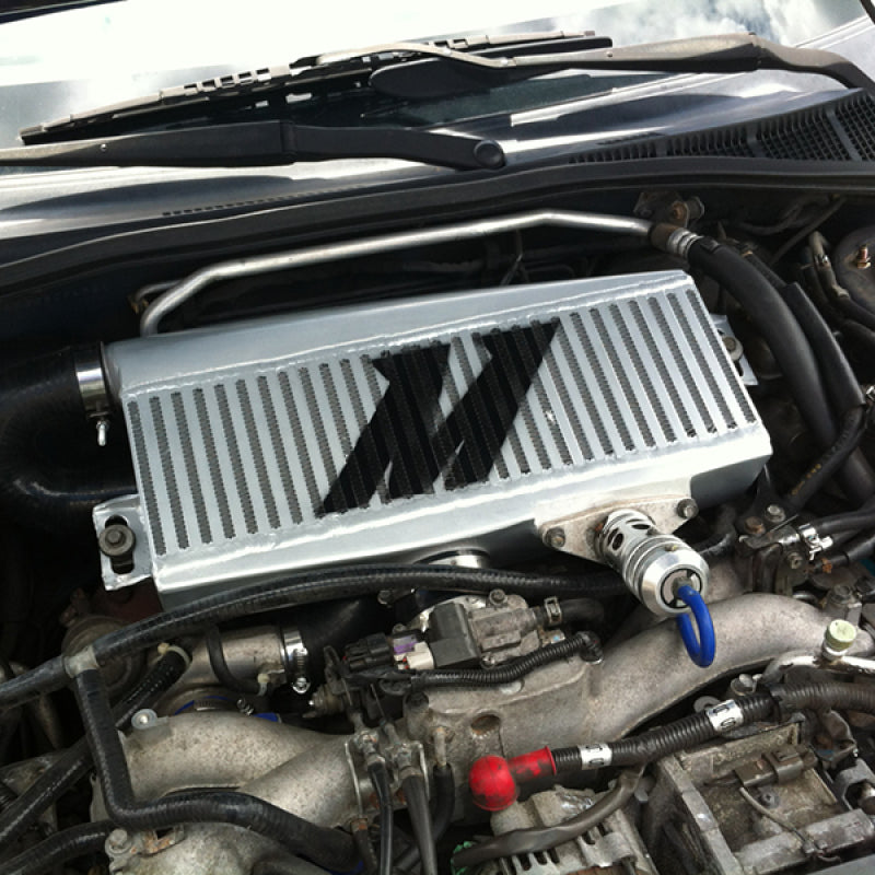 Subaru-02-07-Wrx04-07-Sti-Top-Mount-Intercooler-Kit---Powder-Coated-Silver--Black-Hoses