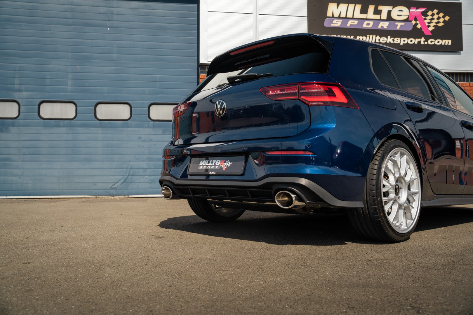 Milltek Clubsport Exhaust Tips - MK8 GTI With Clubsport Rear Diffuser