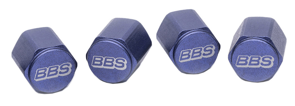 BBS Valve Cap Set - Blue