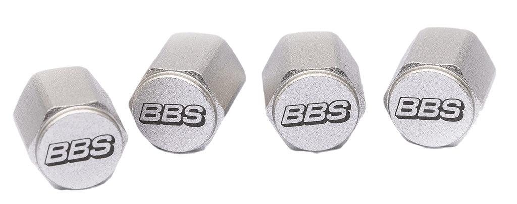 BBS Valve Cap Set - Silver