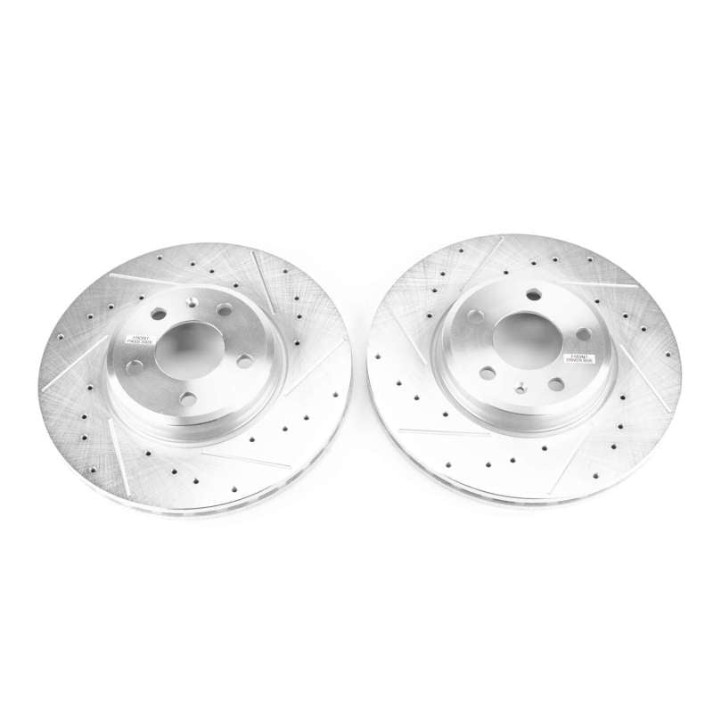 PowerStop Power Stop 17-19 Audi A4 Front Evolution Drilled & Slotted Rotors - Pair