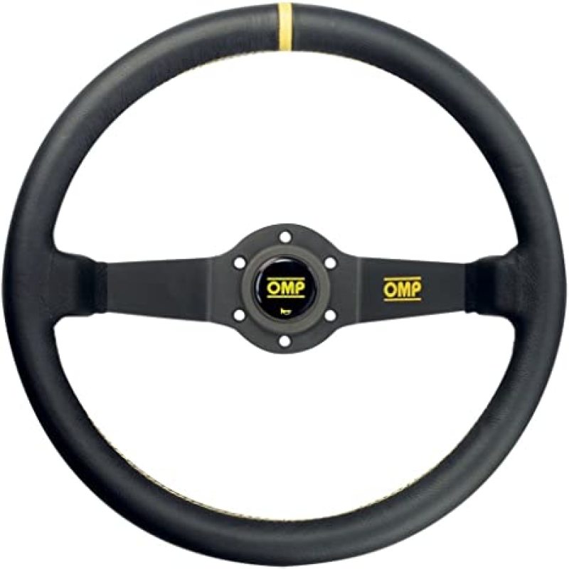 OMP Racing OMP Rally Dished Steering Wheel 350mm - Large Leather (Black)