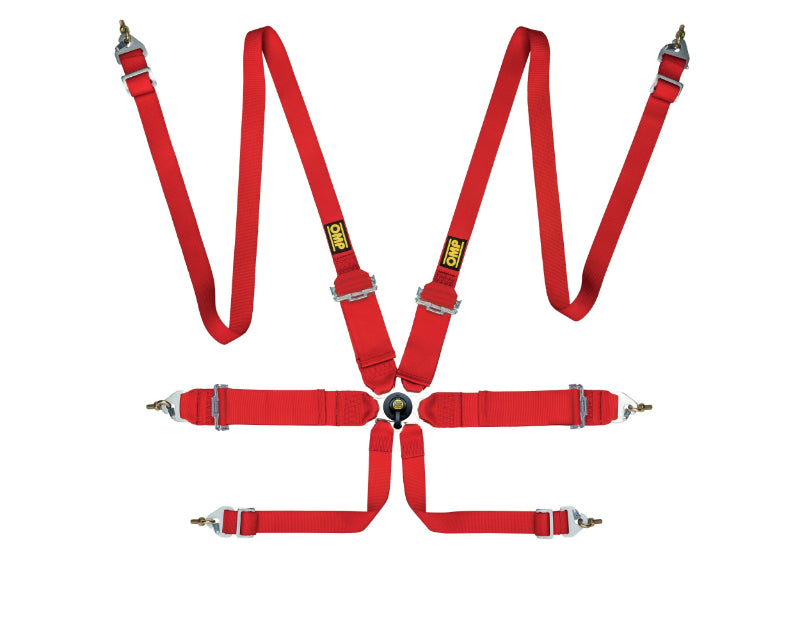 OMP Racing OMP First 3/2 Racing Harness Red